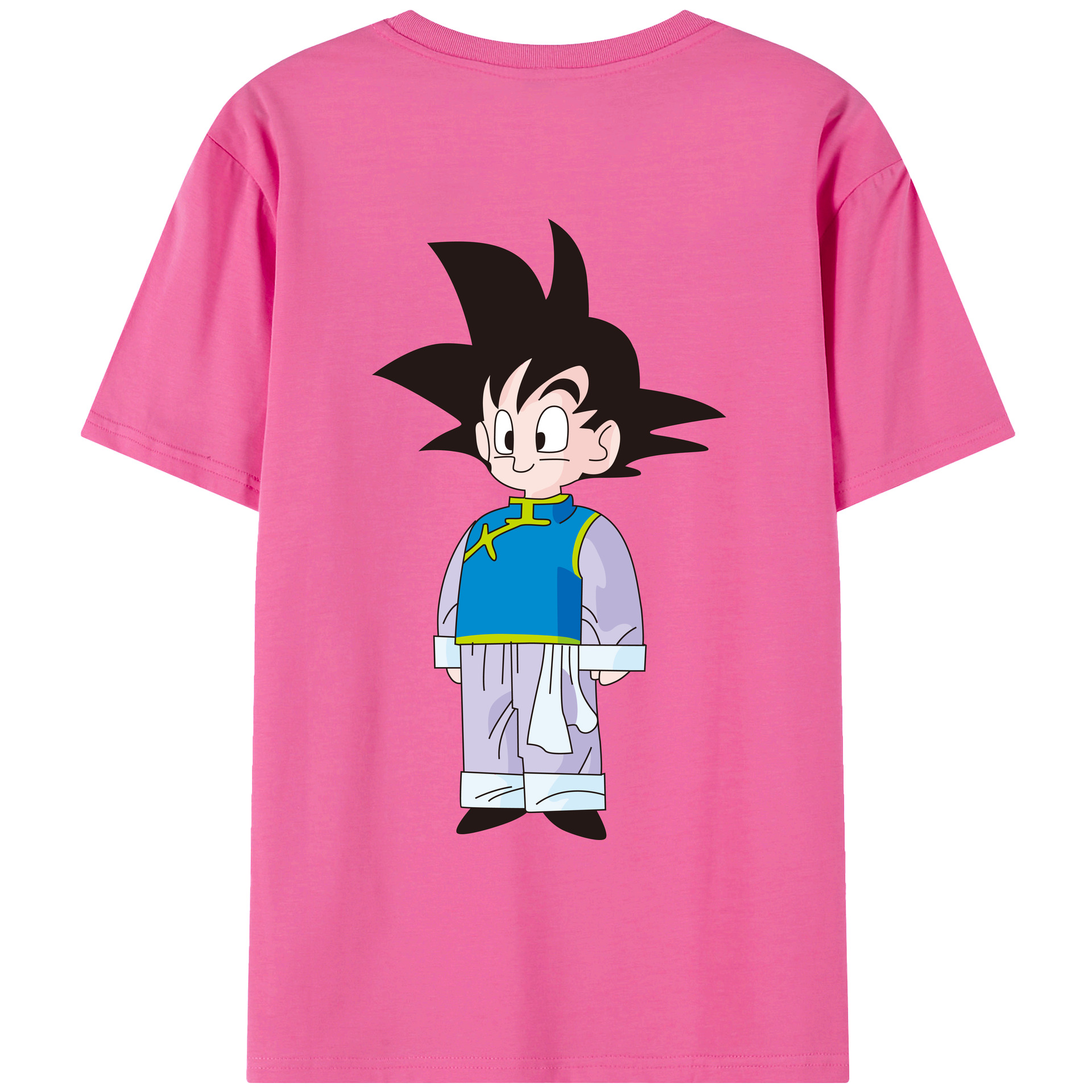 （画像用） ドラゴンボール 孫悟空（そん ごくう）Son Goku カカロット DRAGON BALL Kakarotto レディース半袖Tシャツ(バックプリント)